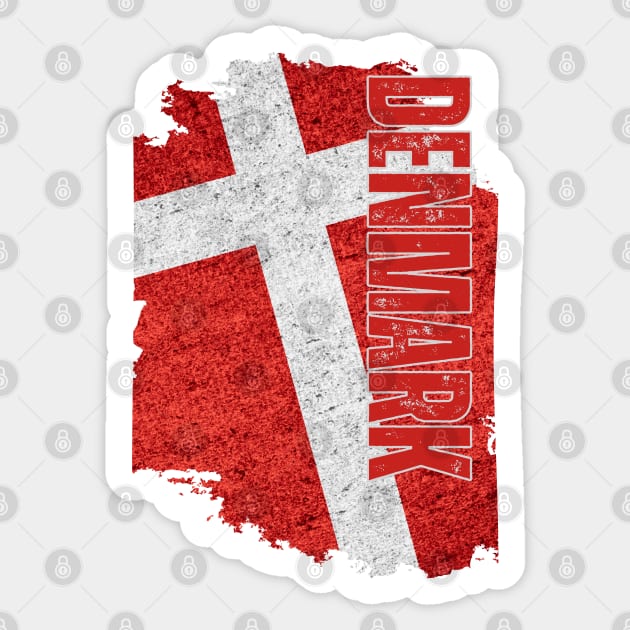 Denmark flag, danish flag Sticker by eka123